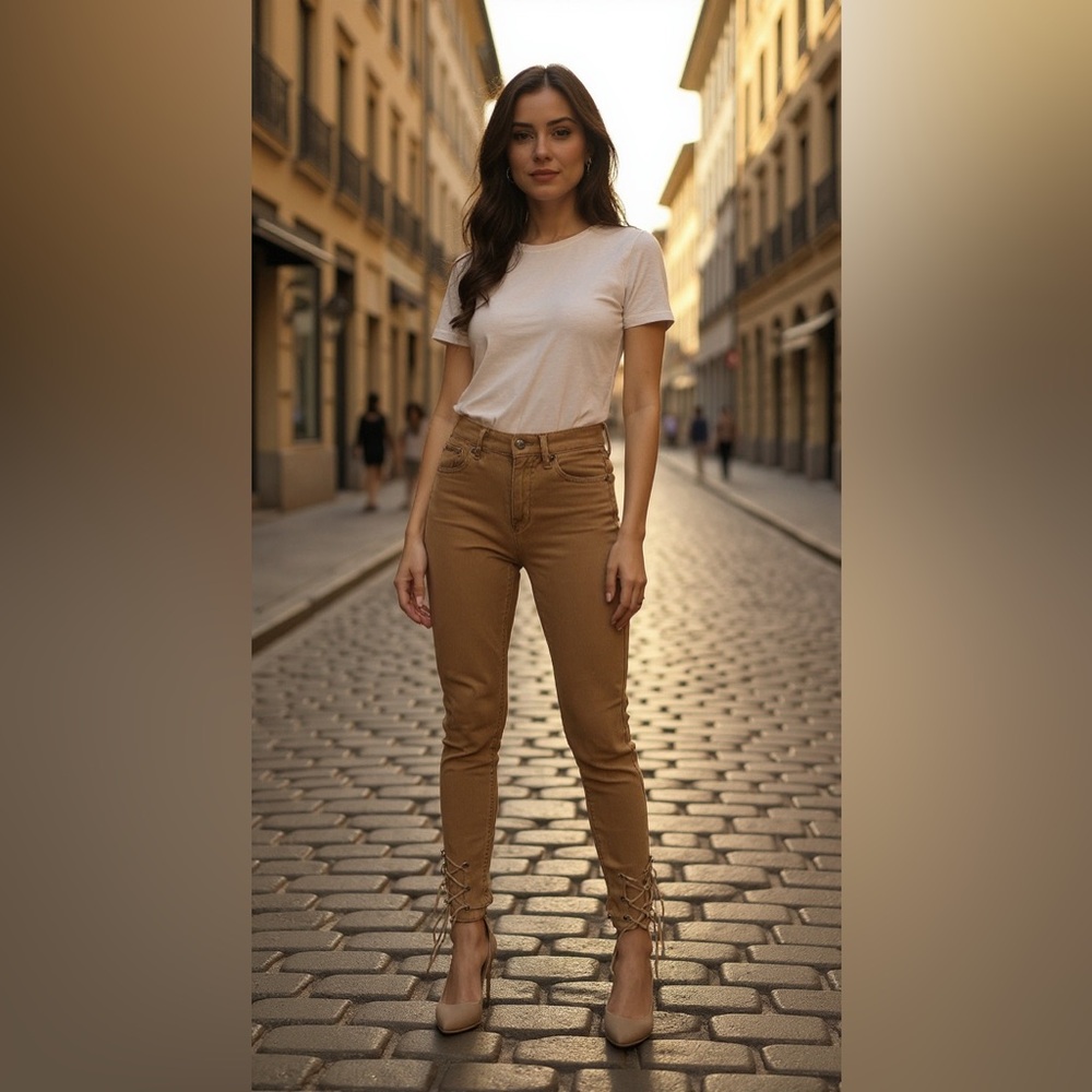 Ralph Lauren Women's Brown Skinny Jeans